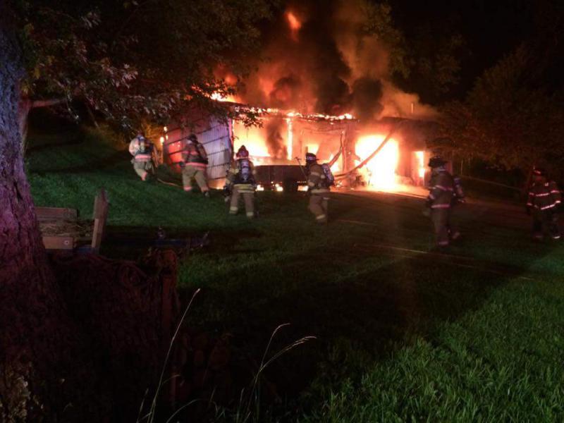 Garage Fire - Valley Twp. - July 2015
